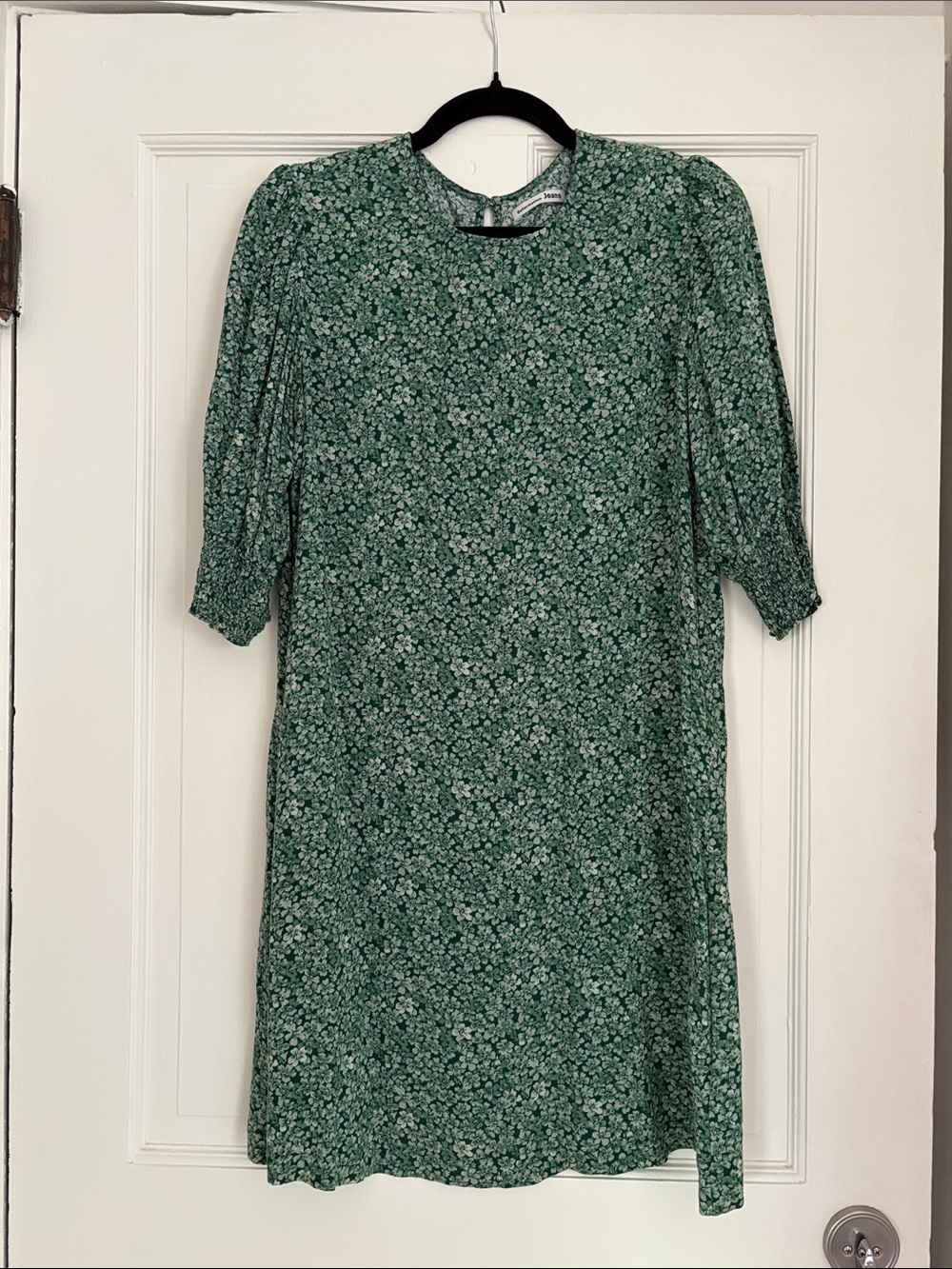 Reformation Green Floral Midi Dress